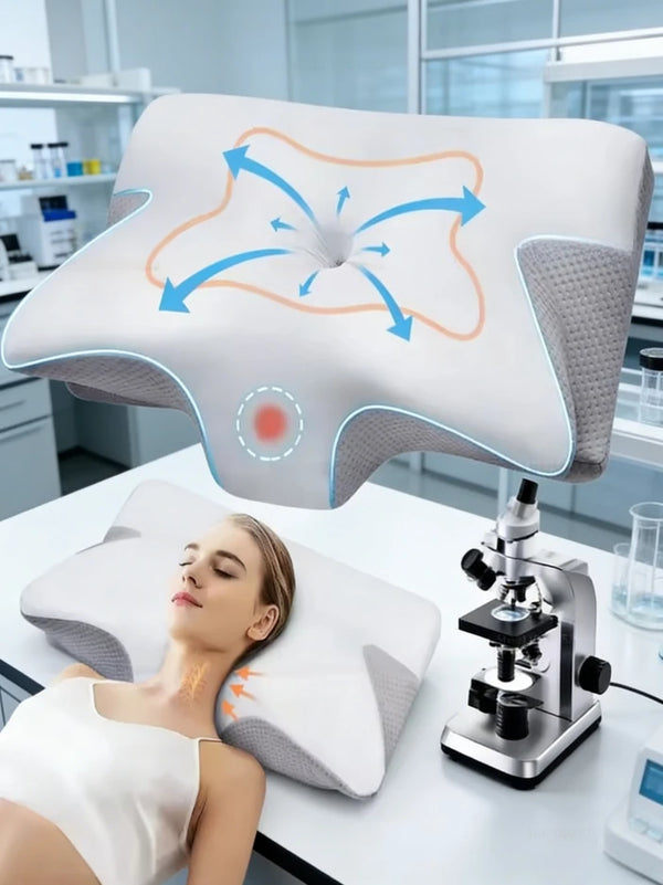 Oreiller Ergonomique Cervical — Mousse à Mémoire de Forme